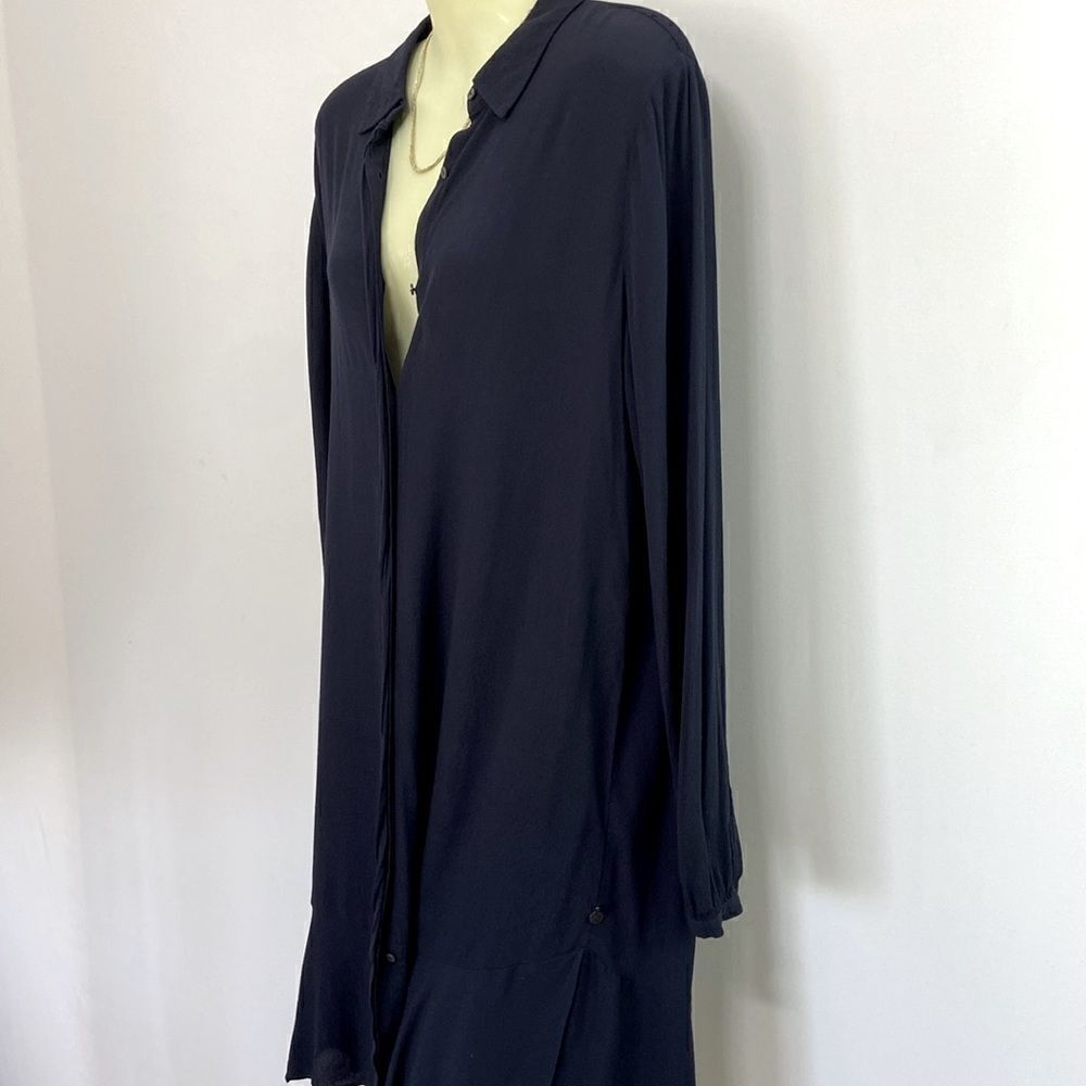 Scotch and Soda Dress Navy Blue Button Down NWOT Sz Small - Picture 5 of 7